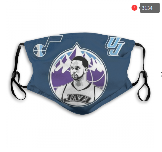 NBA Utah Jazz Dust mask with filter->nba dust mask->Sports Accessory